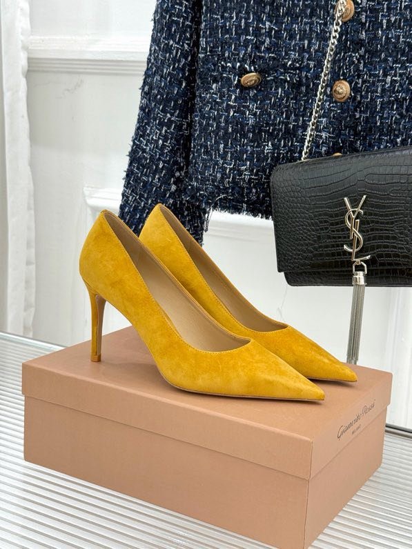 Туфли лодочки замшевые