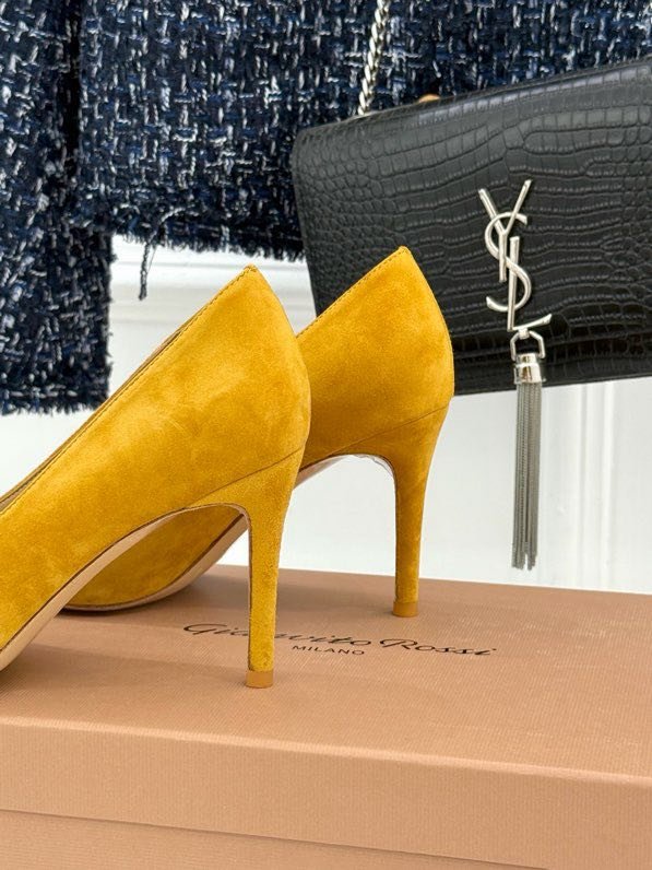 Туфли лодочки замшевые фото 8