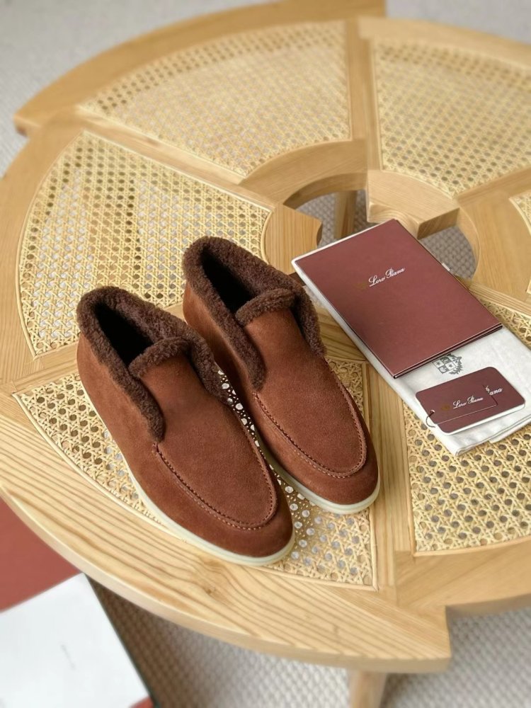 Shoes лоферы men's on fur winter