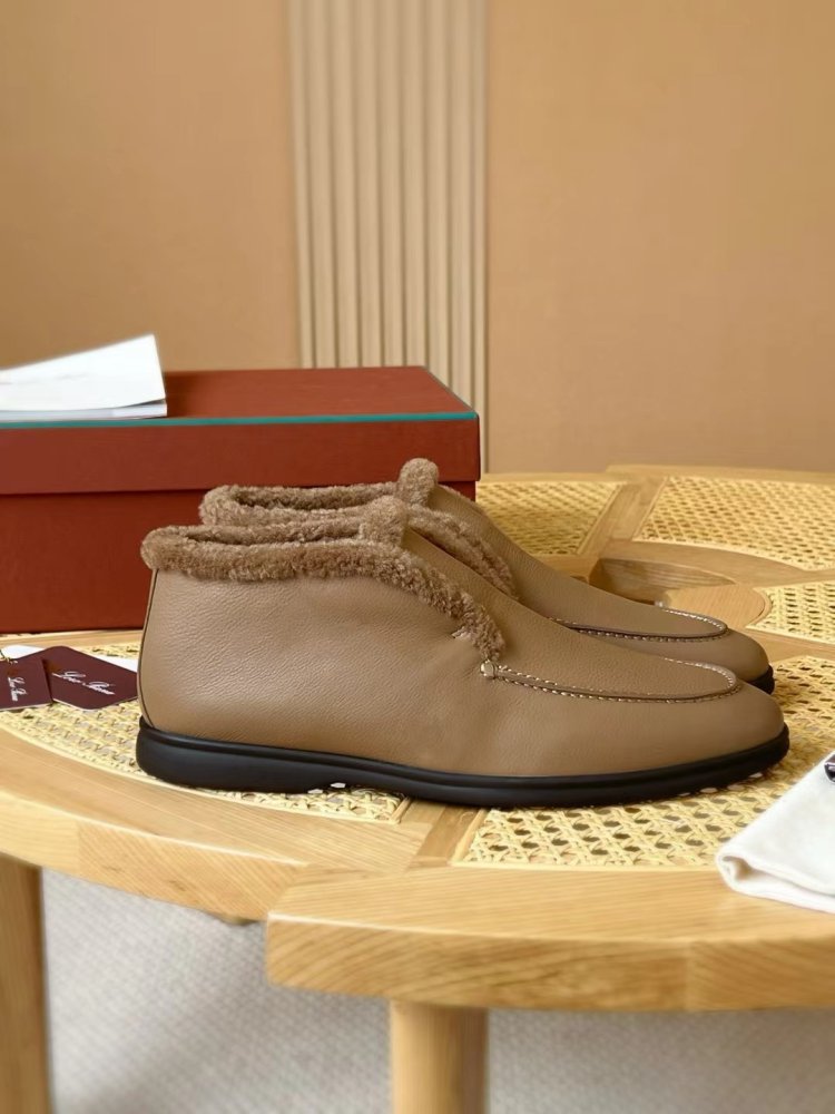 Shoes лоферы men's on fur winter фото 2