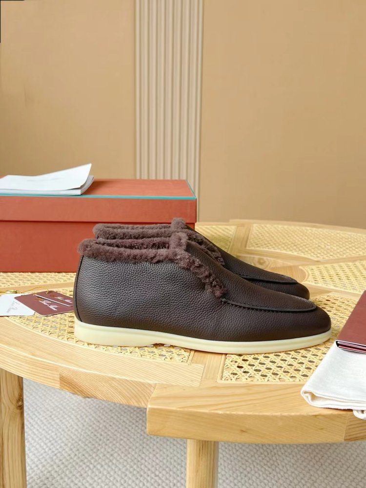 Туфлі лоферы чоловічі на хутрі зимові фото 3