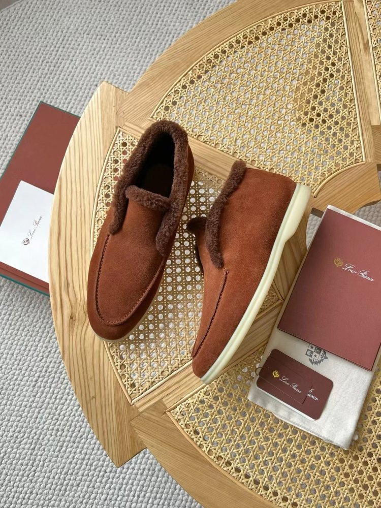 Shoes лоферы men's on fur winter фото 3