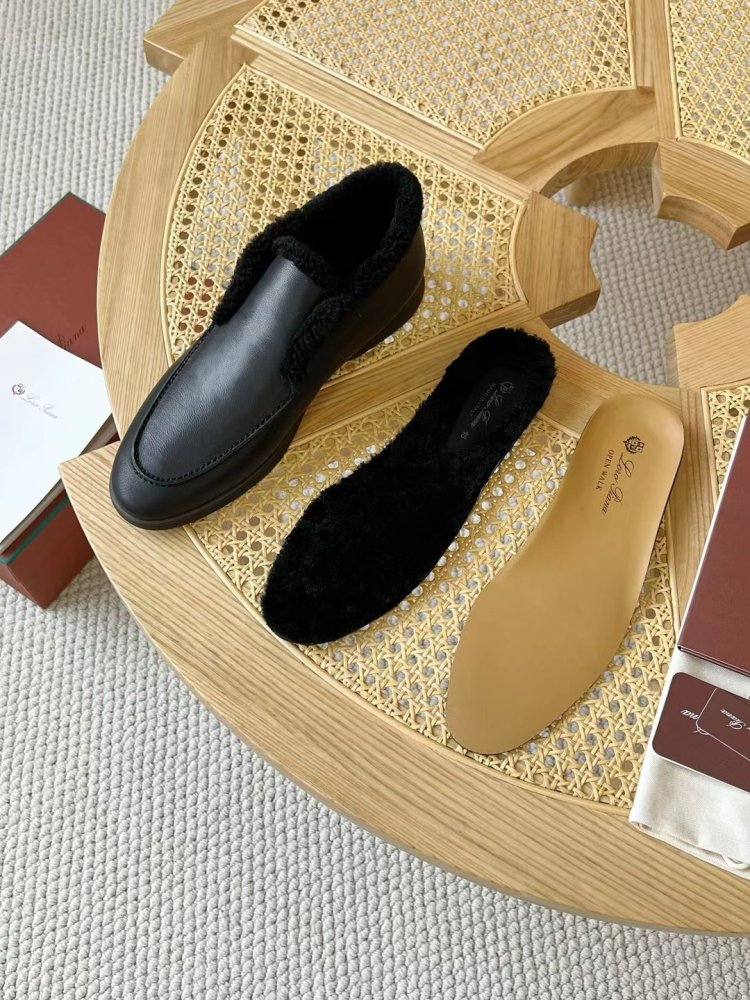 Shoes лоферы men's on fur winter фото 3