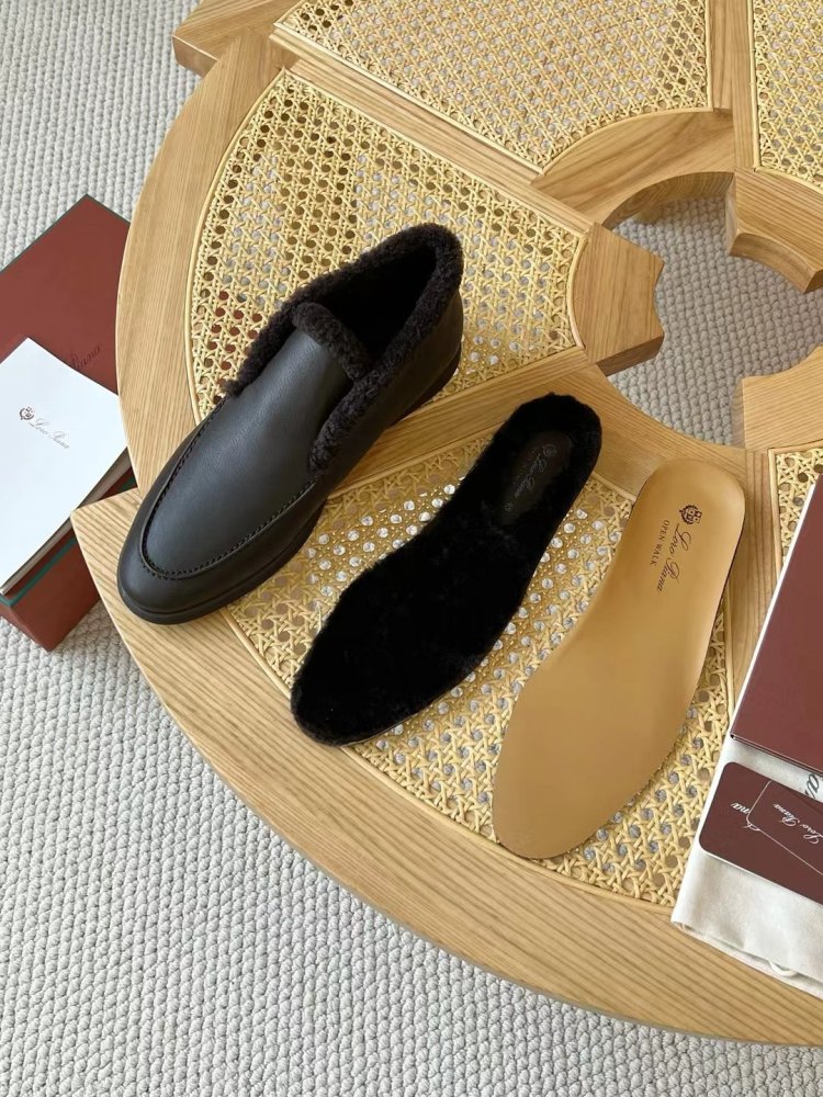 Shoes лоферы men's on fur winter фото 3