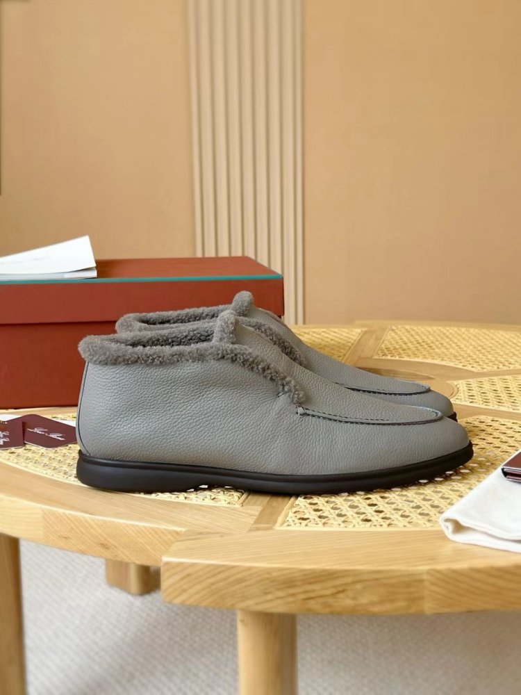 Shoes лоферы men's on fur winter фото 3