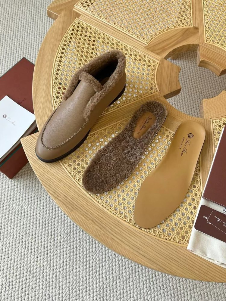 Shoes лоферы men's on fur winter фото 3