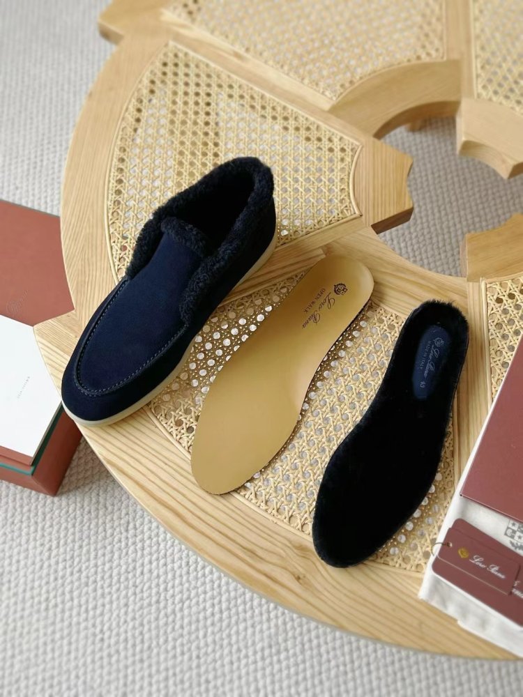 Shoes лоферы men's on fur winter фото 4