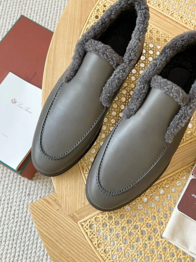 Shoes лоферы men's on fur winter фото 4