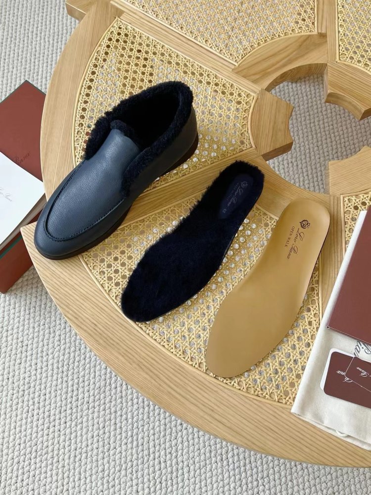 Shoes лоферы men's on fur winter фото 4