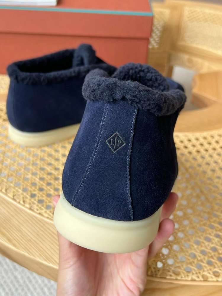 Shoes лоферы men's on fur winter фото 5