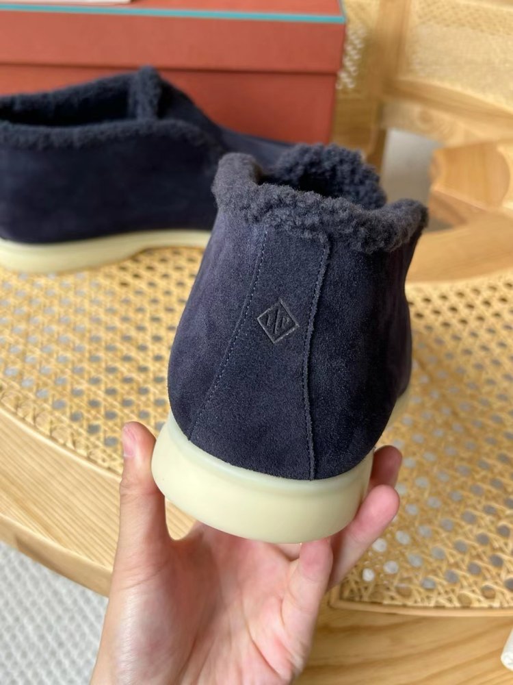 Shoes лоферы men's on fur winter фото 5