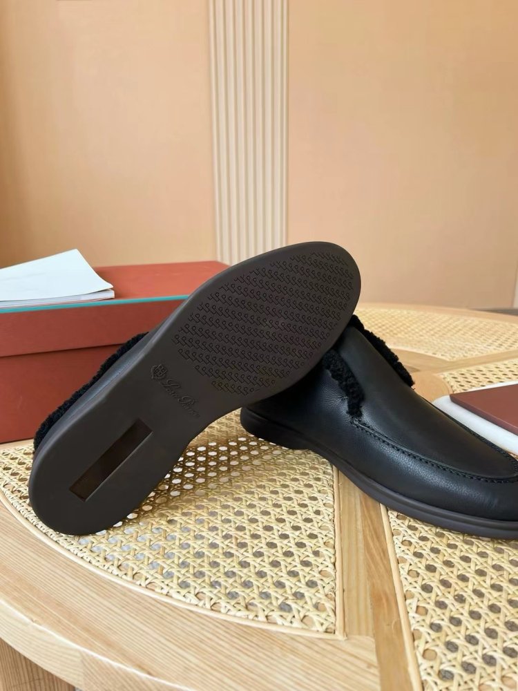 Shoes лоферы men's on fur winter фото 5