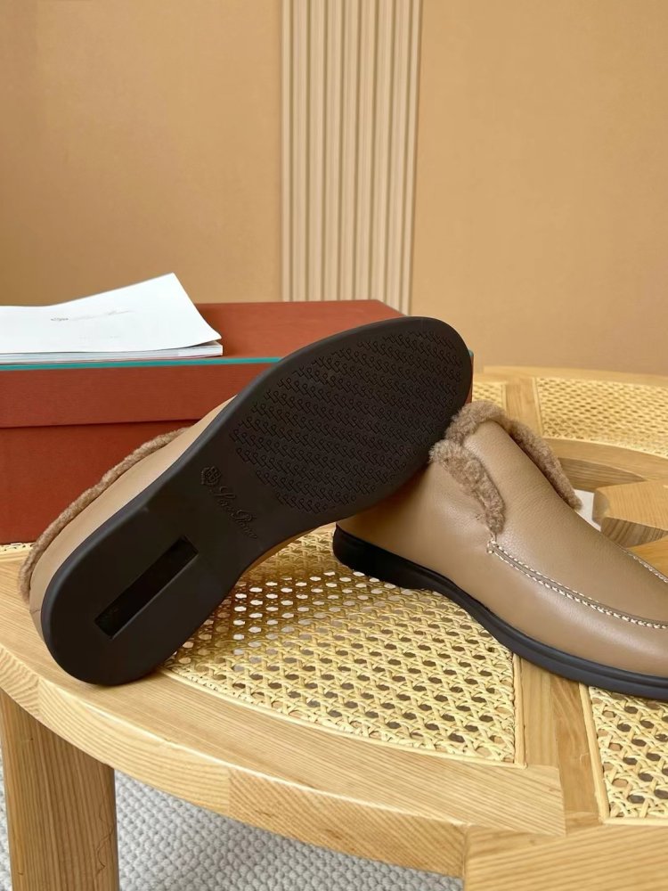 Shoes лоферы men's on fur winter фото 5