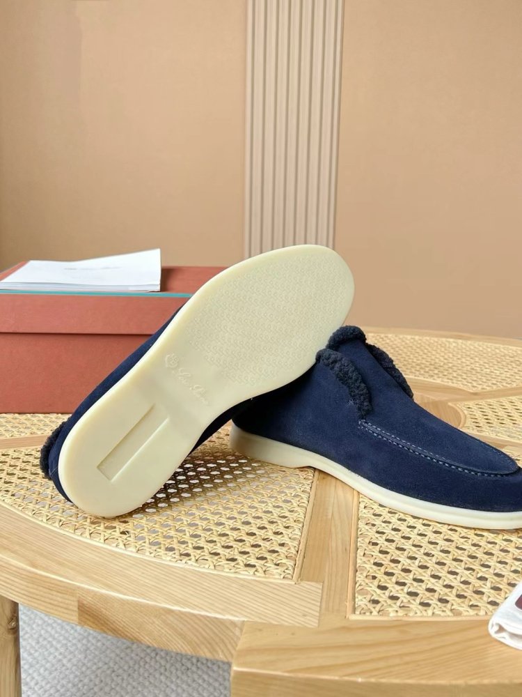 Shoes лоферы men's on fur winter фото 6