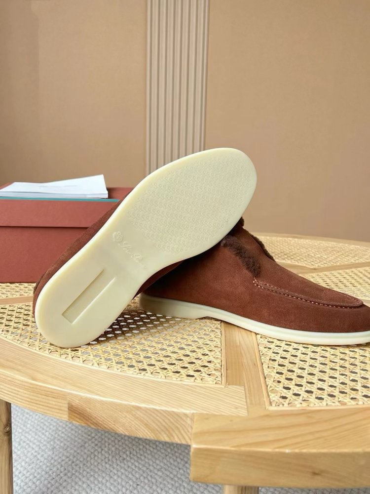 Shoes лоферы men's on fur winter фото 6