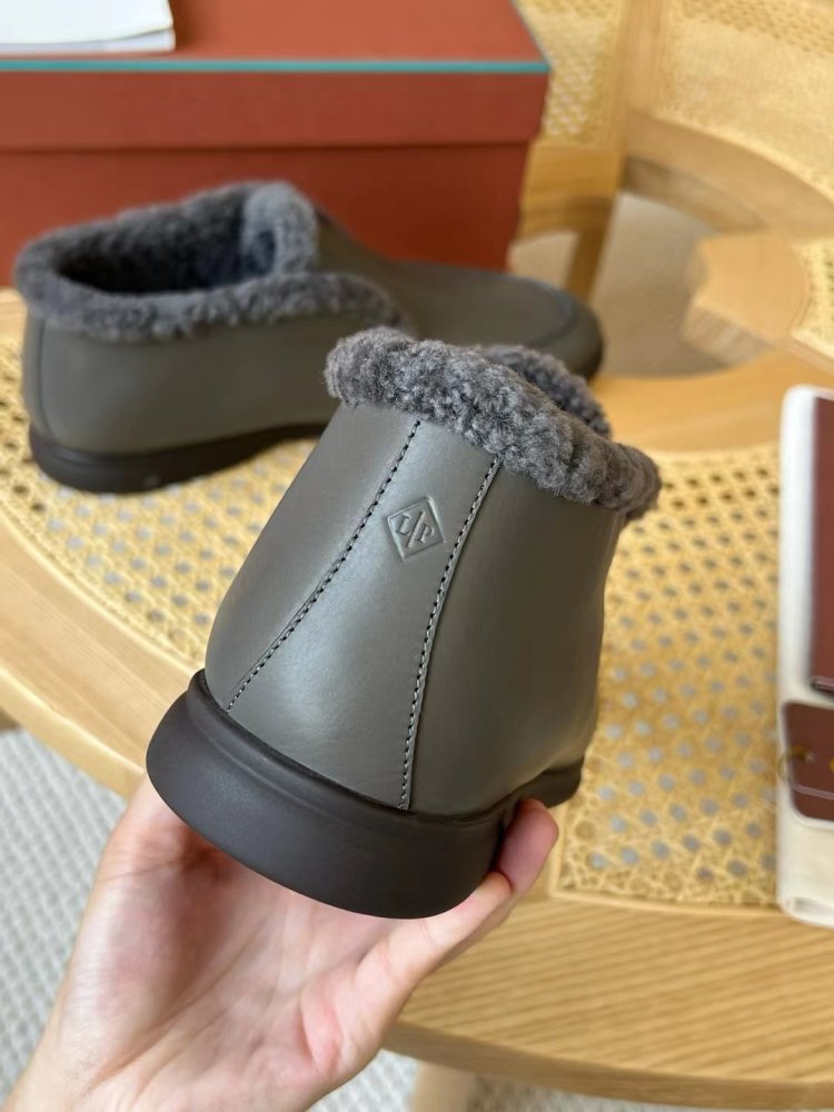 Shoes лоферы men's on fur winter фото 6