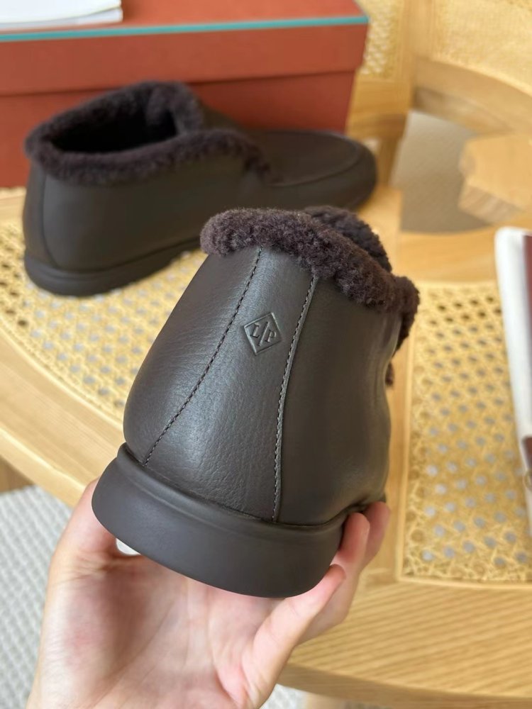 Shoes лоферы men's on fur winter фото 6