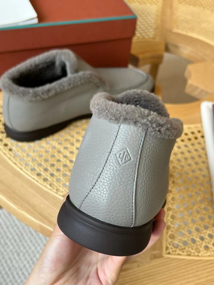 Shoes лоферы men's on fur winter фото 6