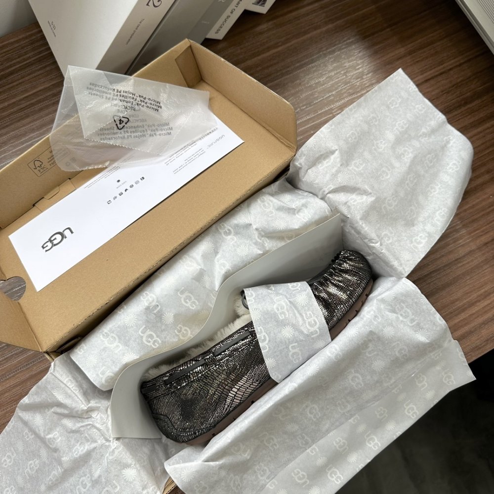 Shoes лоферы on fur winter фото 2