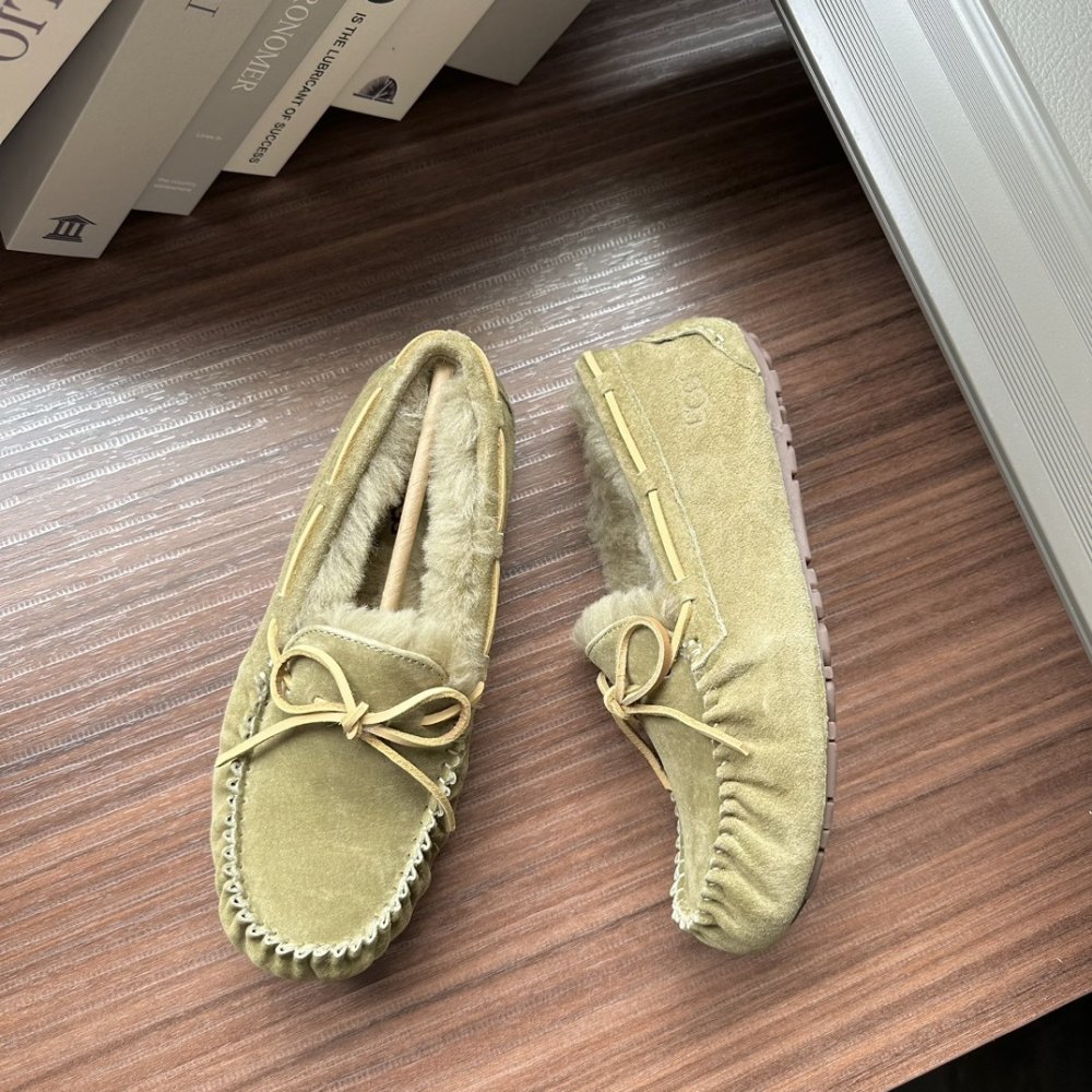 Shoes лоферы on fur winter фото 2