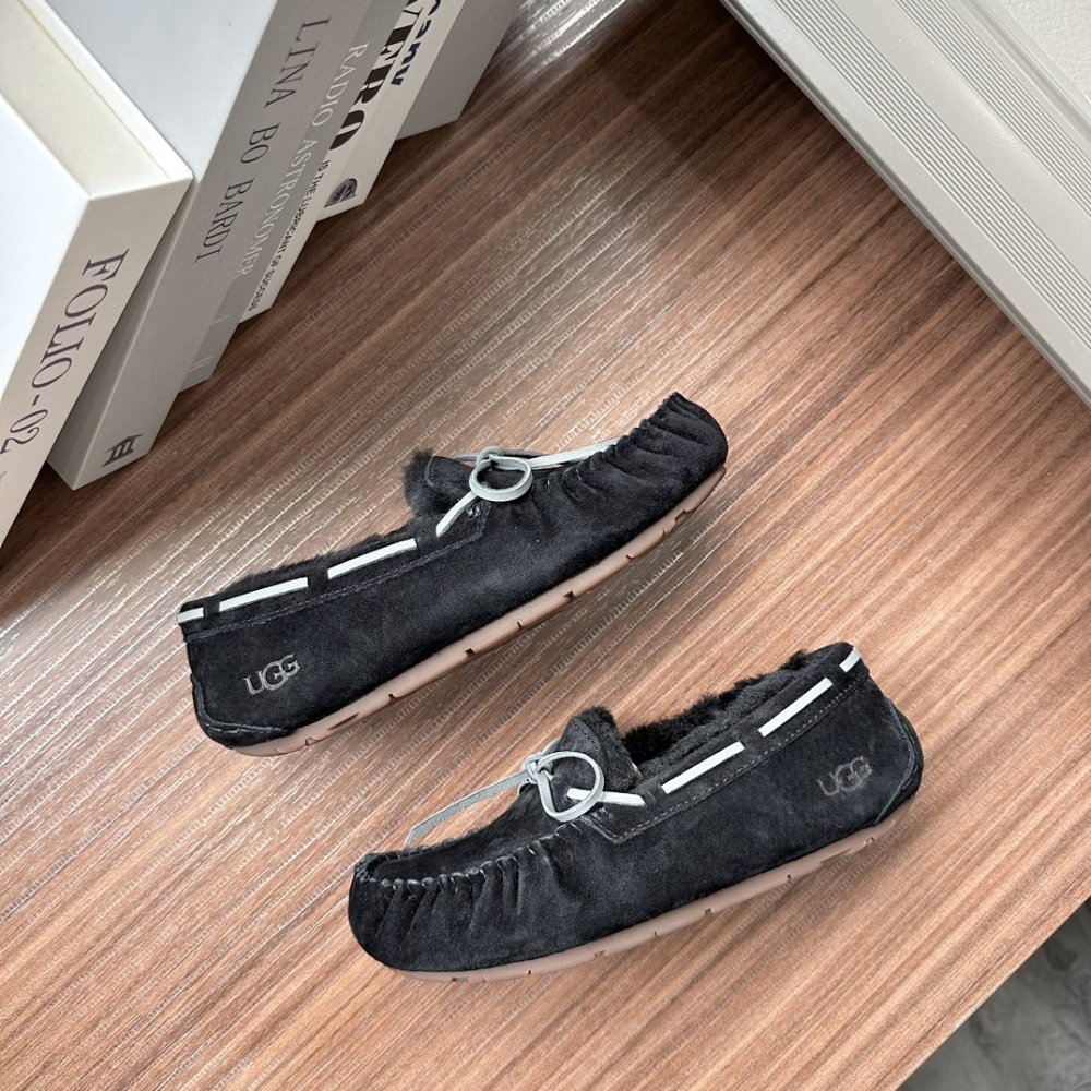 Shoes лоферы on fur winter фото 3