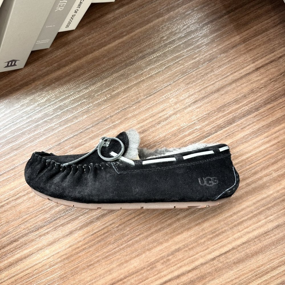 Shoes лоферы on fur winter фото 3