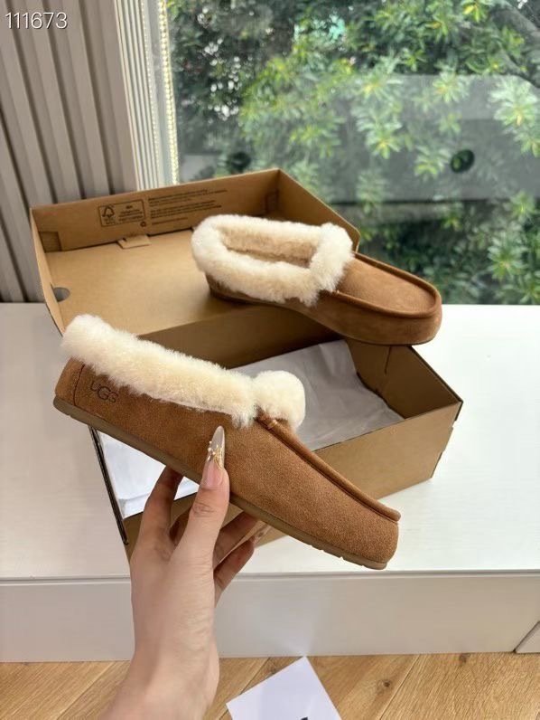 Shoes лоферы on fur winter фото 3