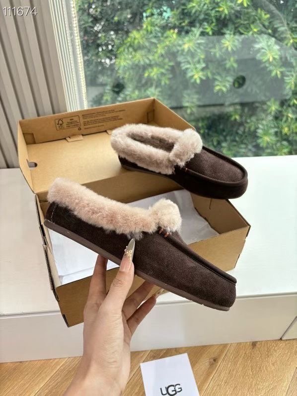 Shoes лоферы on fur winter фото 3