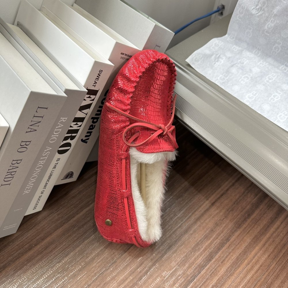 Shoes лоферы on fur winter фото 4