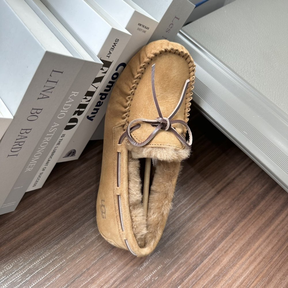Shoes лоферы on fur winter фото 4