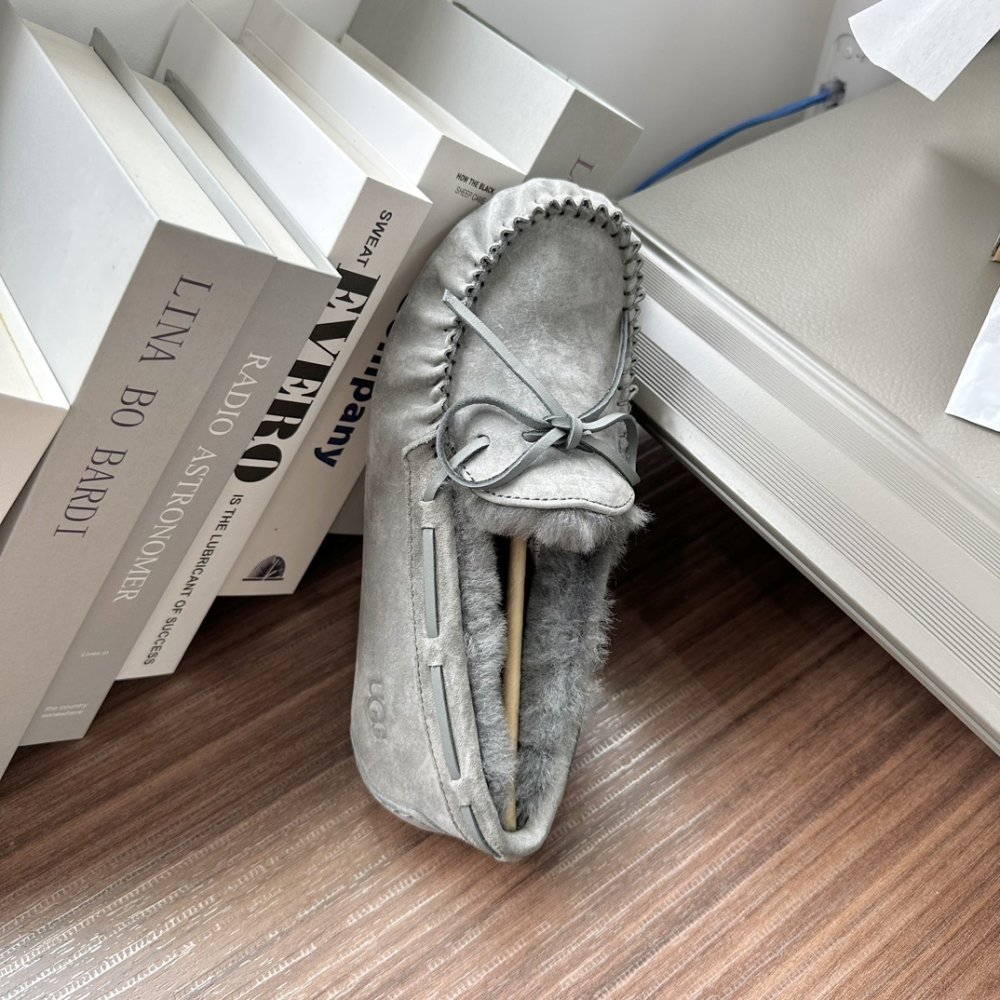 Shoes лоферы on fur winter фото 4