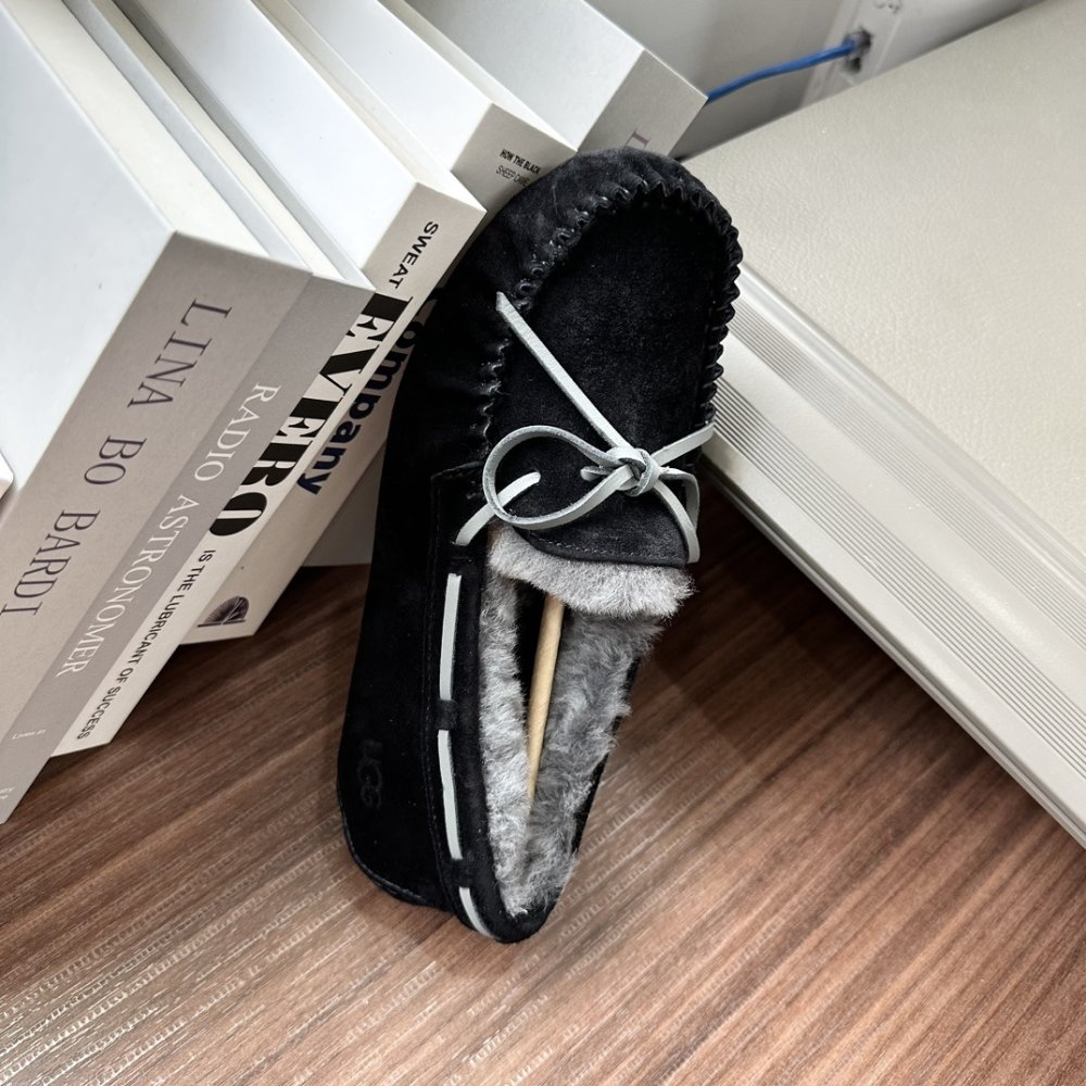 Shoes лоферы on fur winter фото 4