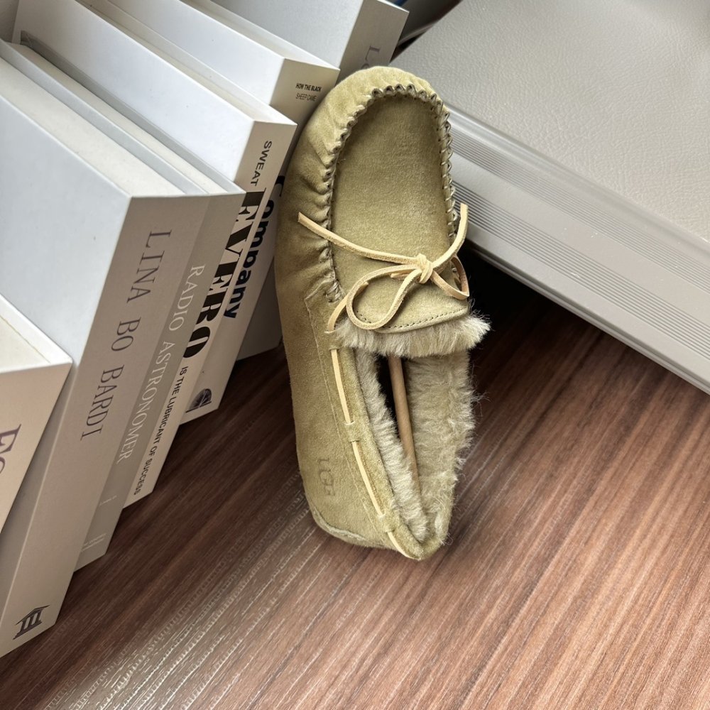 Shoes лоферы on fur winter фото 4