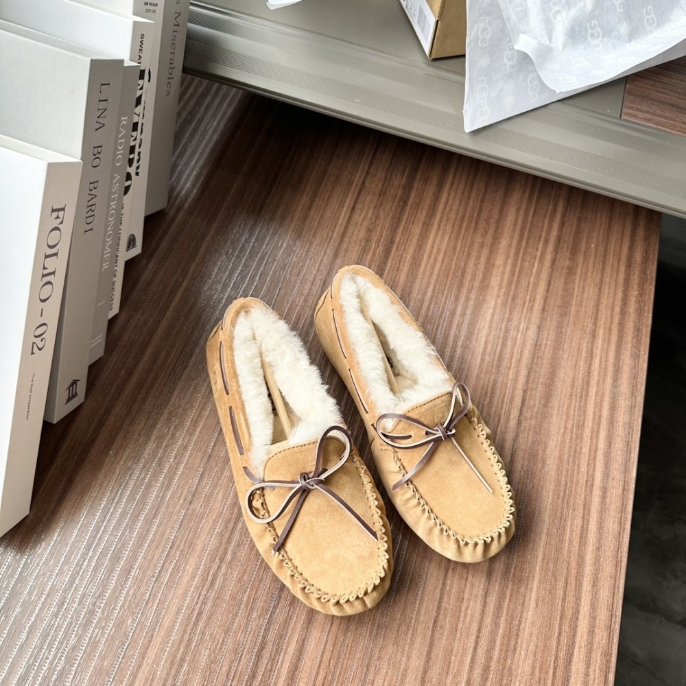 Shoes лоферы on fur winter фото 4