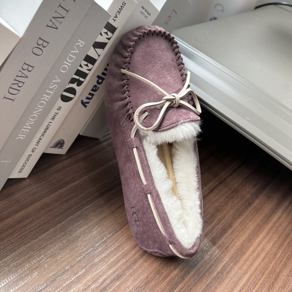 Shoes лоферы on fur winter фото 5