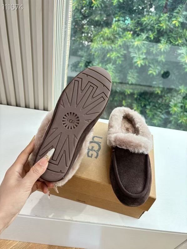 Shoes лоферы on fur winter фото 6