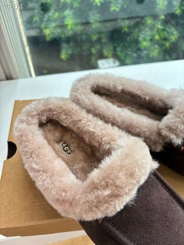 Shoes лоферы on fur winter фото 9