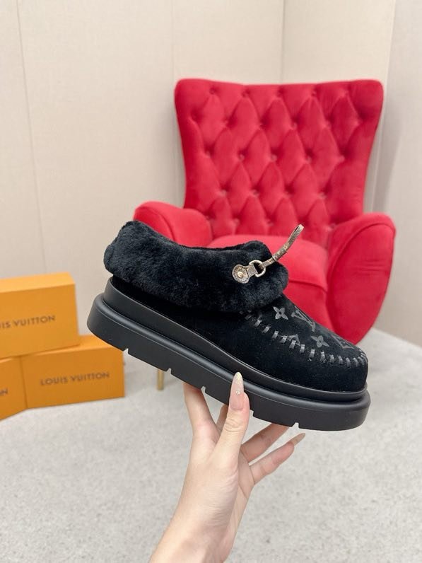 Shoes LV Cortina winter fur фото 3