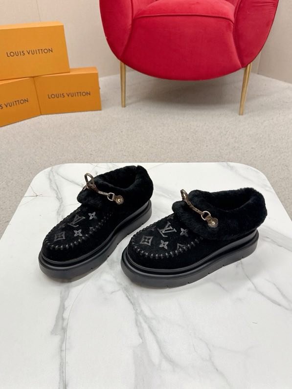 Shoes LV Cortina winter fur фото 4
