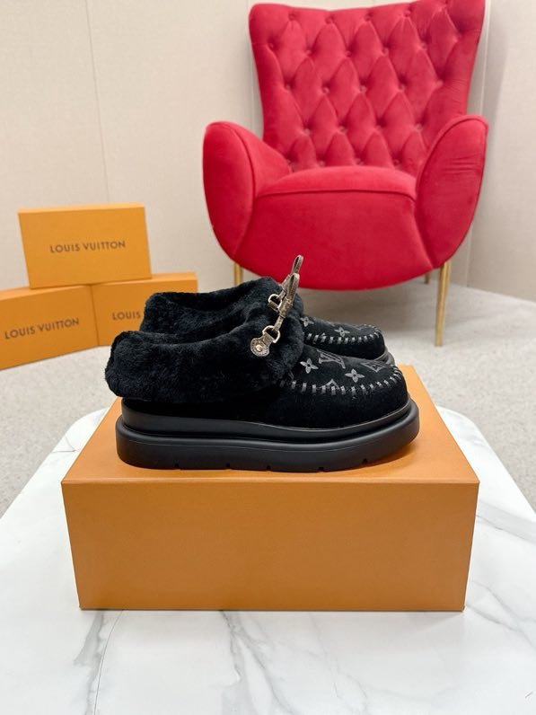 Shoes LV Cortina winter fur фото 5