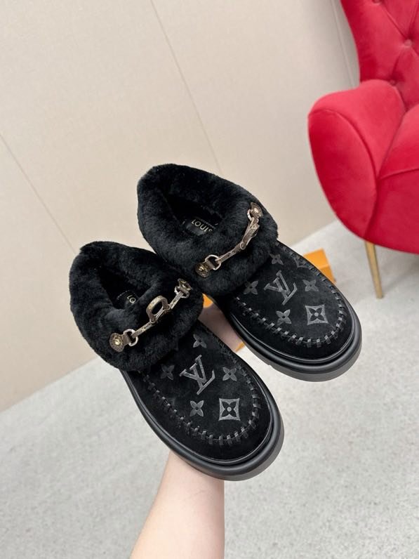 Shoes LV Cortina winter fur фото 6