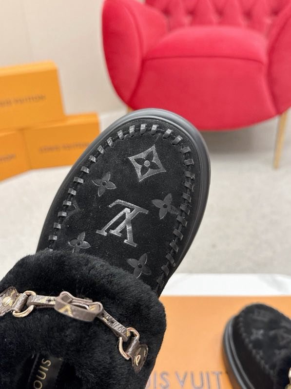Shoes LV Cortina winter fur фото 9