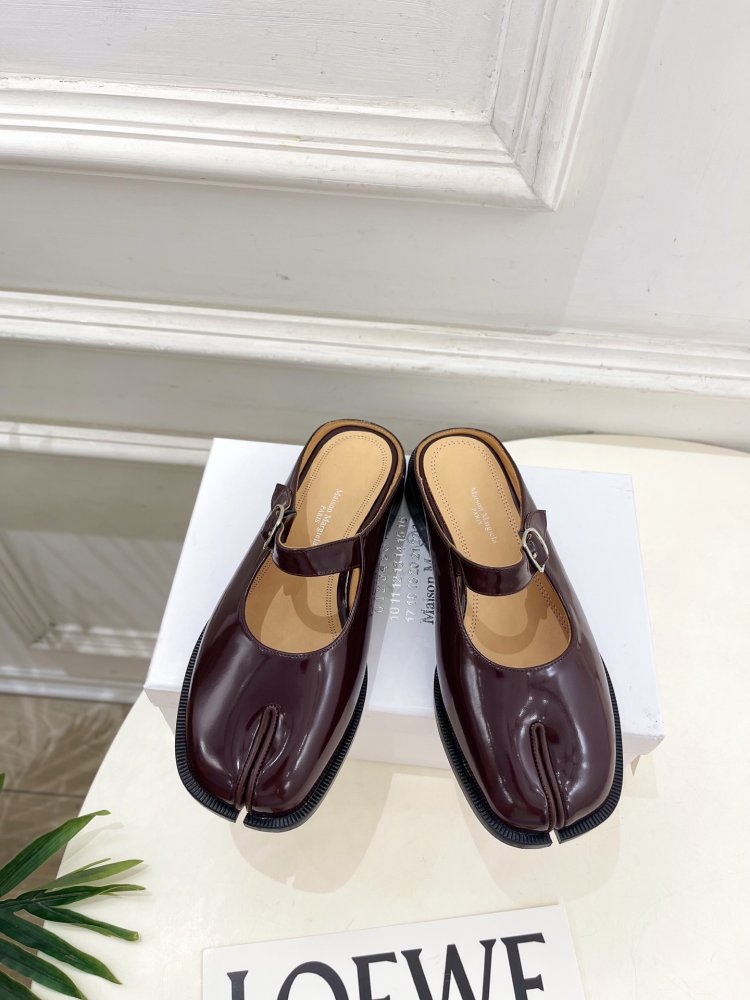 Туфли MM6 Tabi кожаные