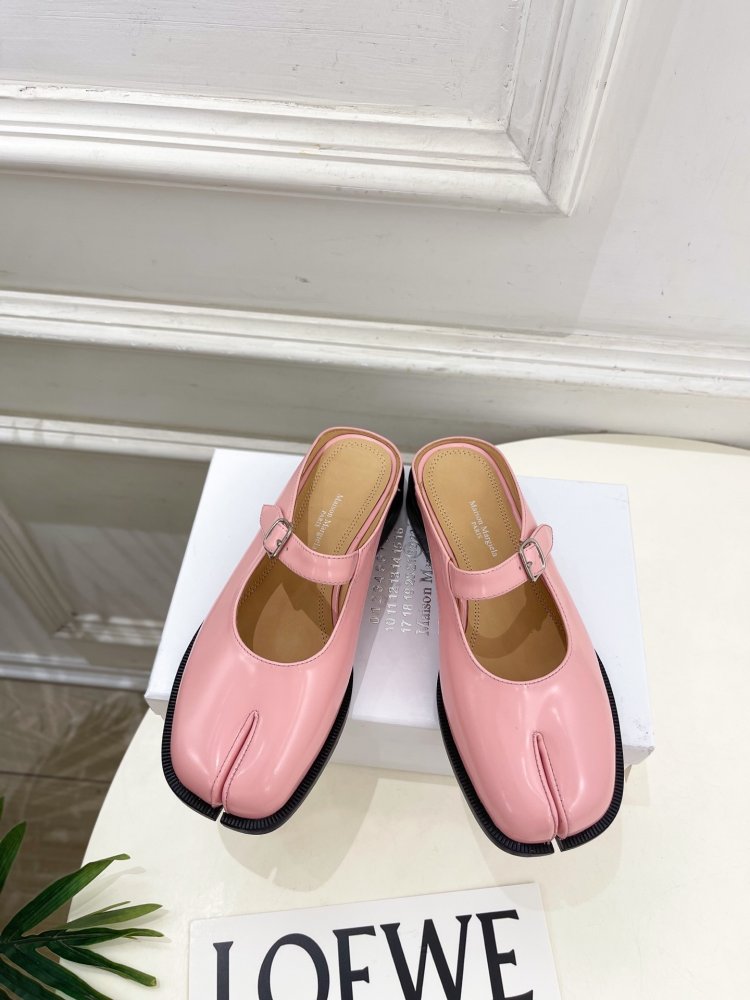 Туфли MM6 Tabi кожаные