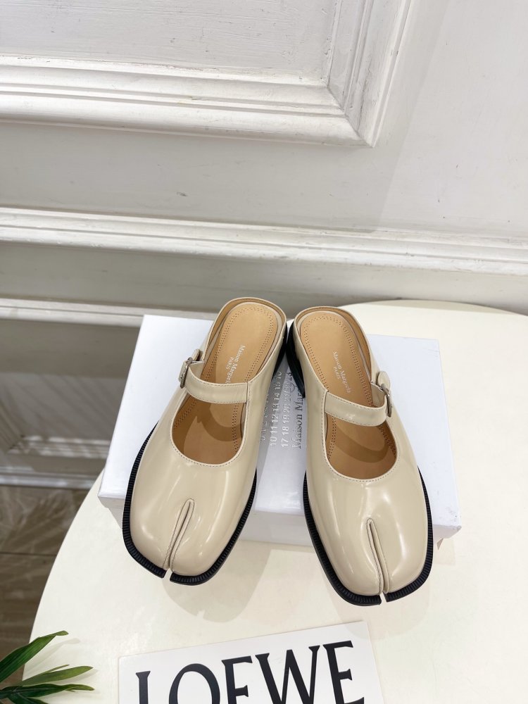 Туфли MM6 Tabi кожаные