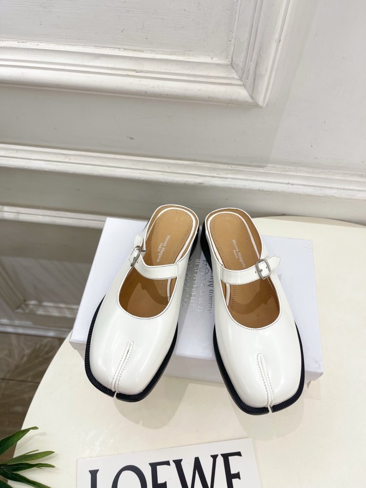 Туфли MM6 Tabi кожаные