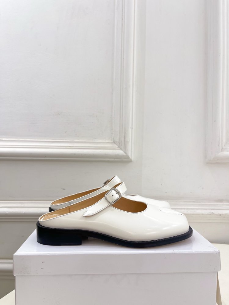 Туфли MM6 Tabi кожаные фото 2