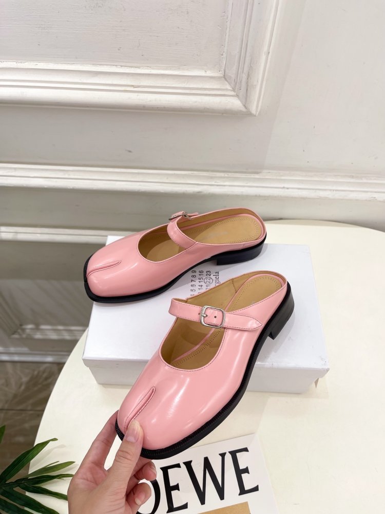 Туфли MM6 Tabi кожаные фото 3