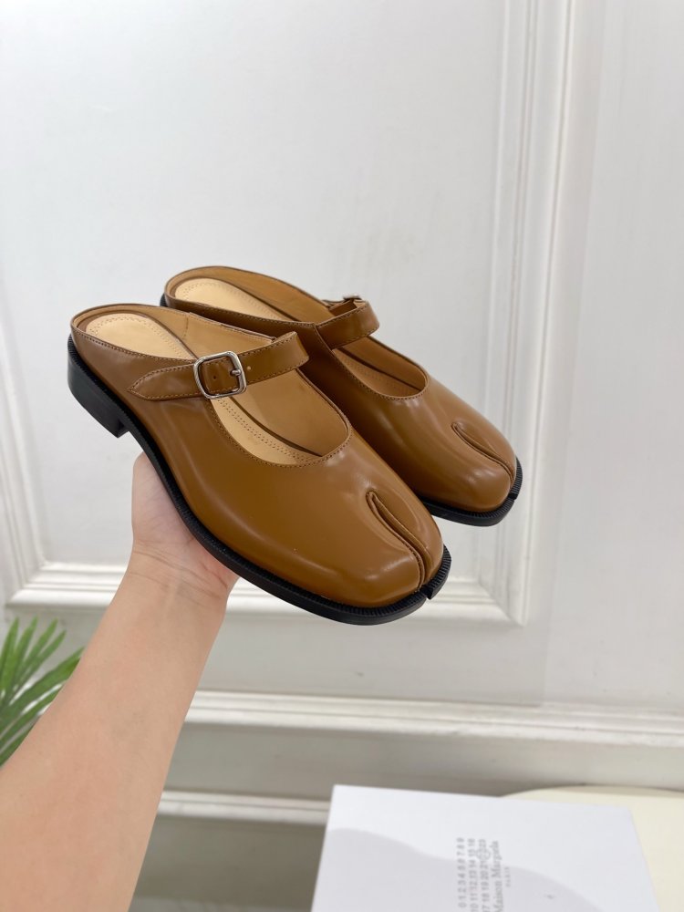 Туфли MM6 Tabi кожаные фото 4