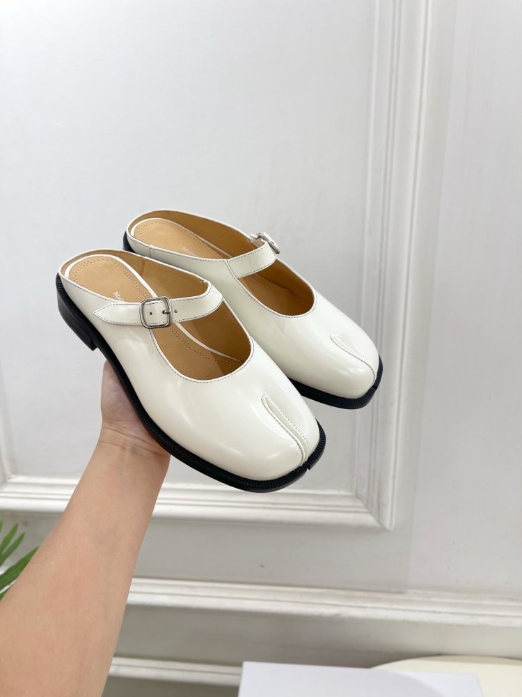 Туфли MM6 Tabi кожаные фото 4